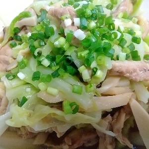 ❤　椎茸＆キャベツ入り鶏せせりのソテー　❤